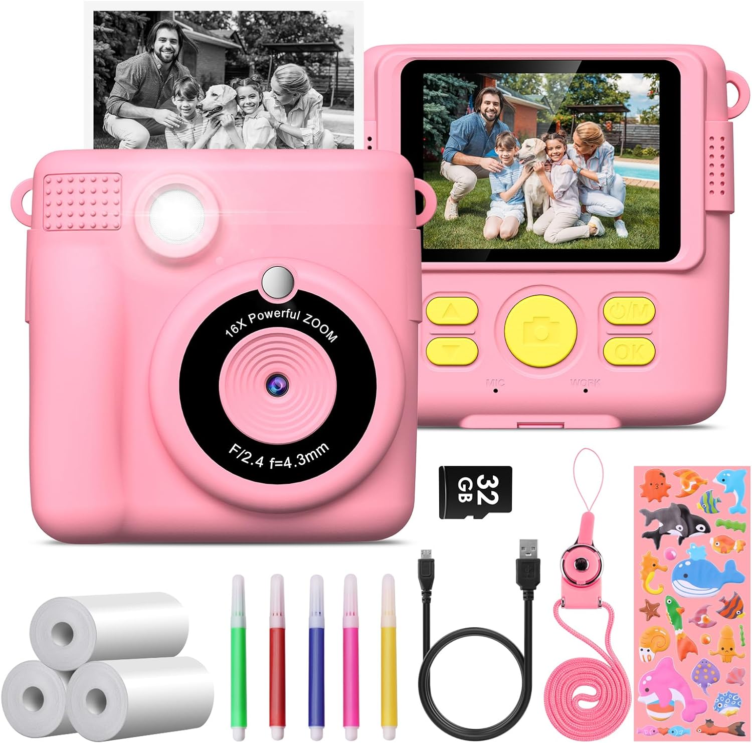 Appareil photo enfant instantanée