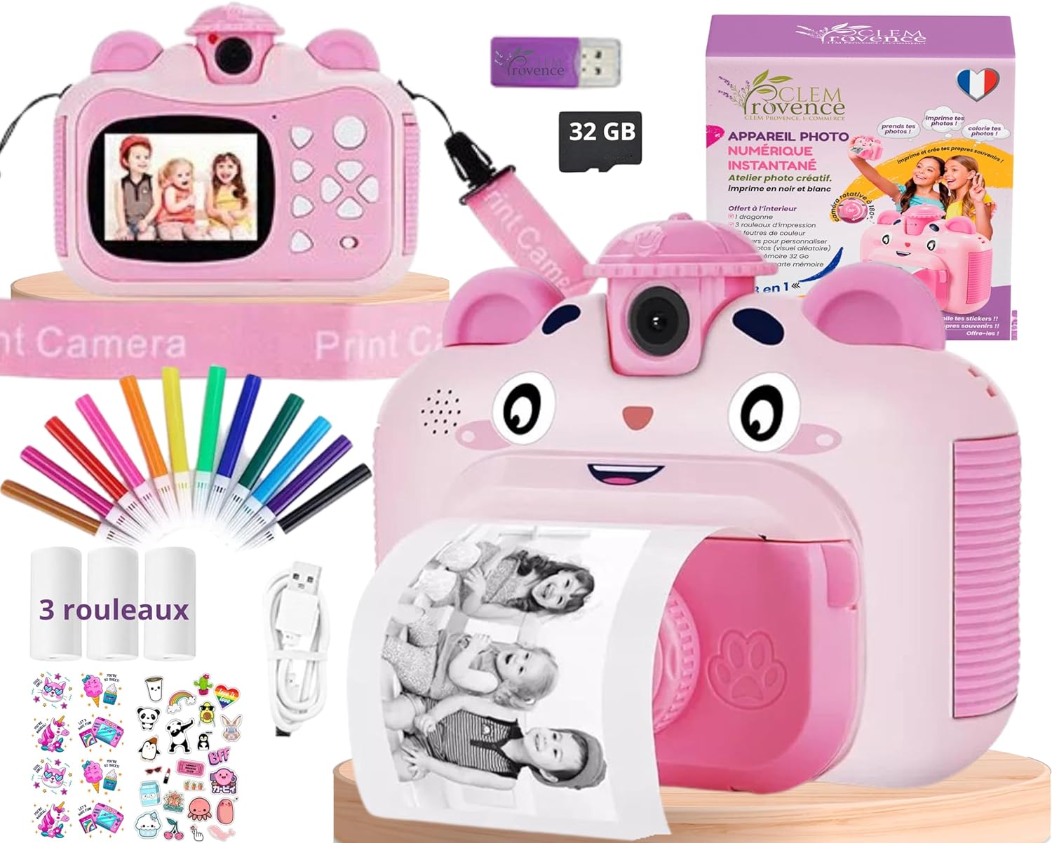 Appareil photo enfant rose